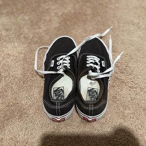 Vans Black and White Low-Top Sneakers